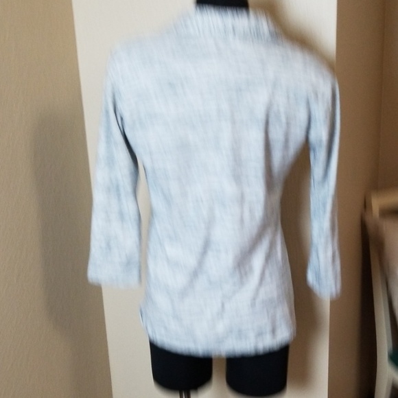 James Perse Gray Heather Button Front Shirt - Picture 4 of 6